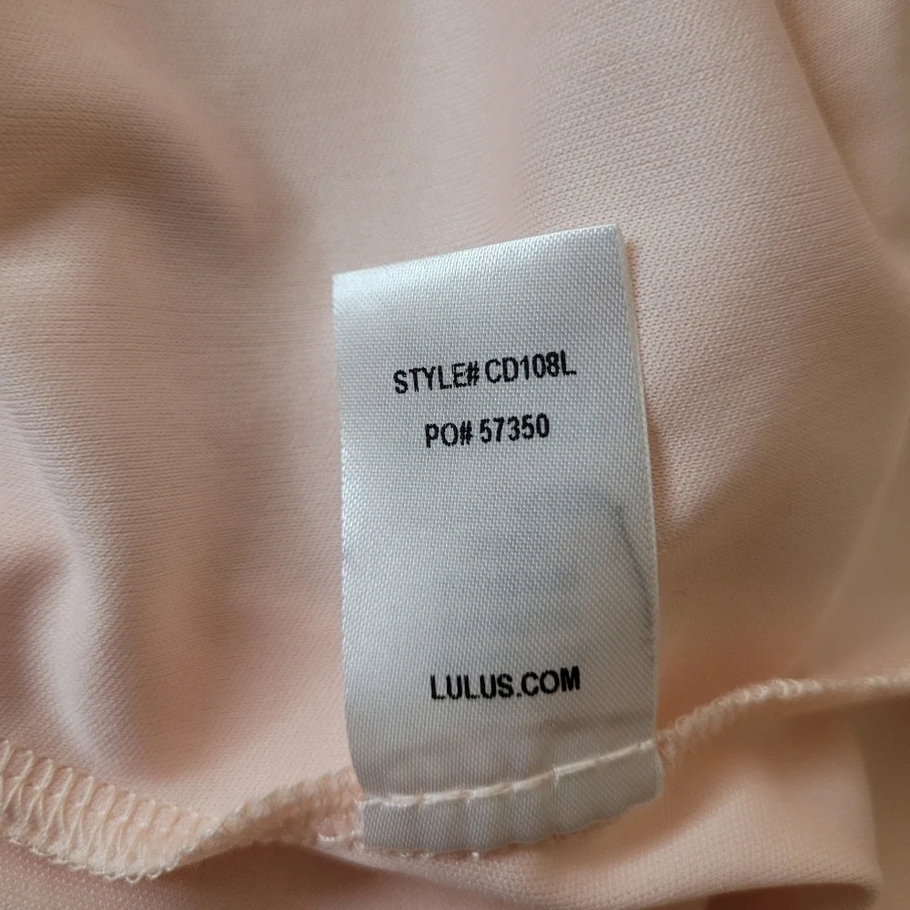 Lulus Favorite Flair Soft Pink Lace Mini Dress sz XS CD108L - Picture 9 of 11